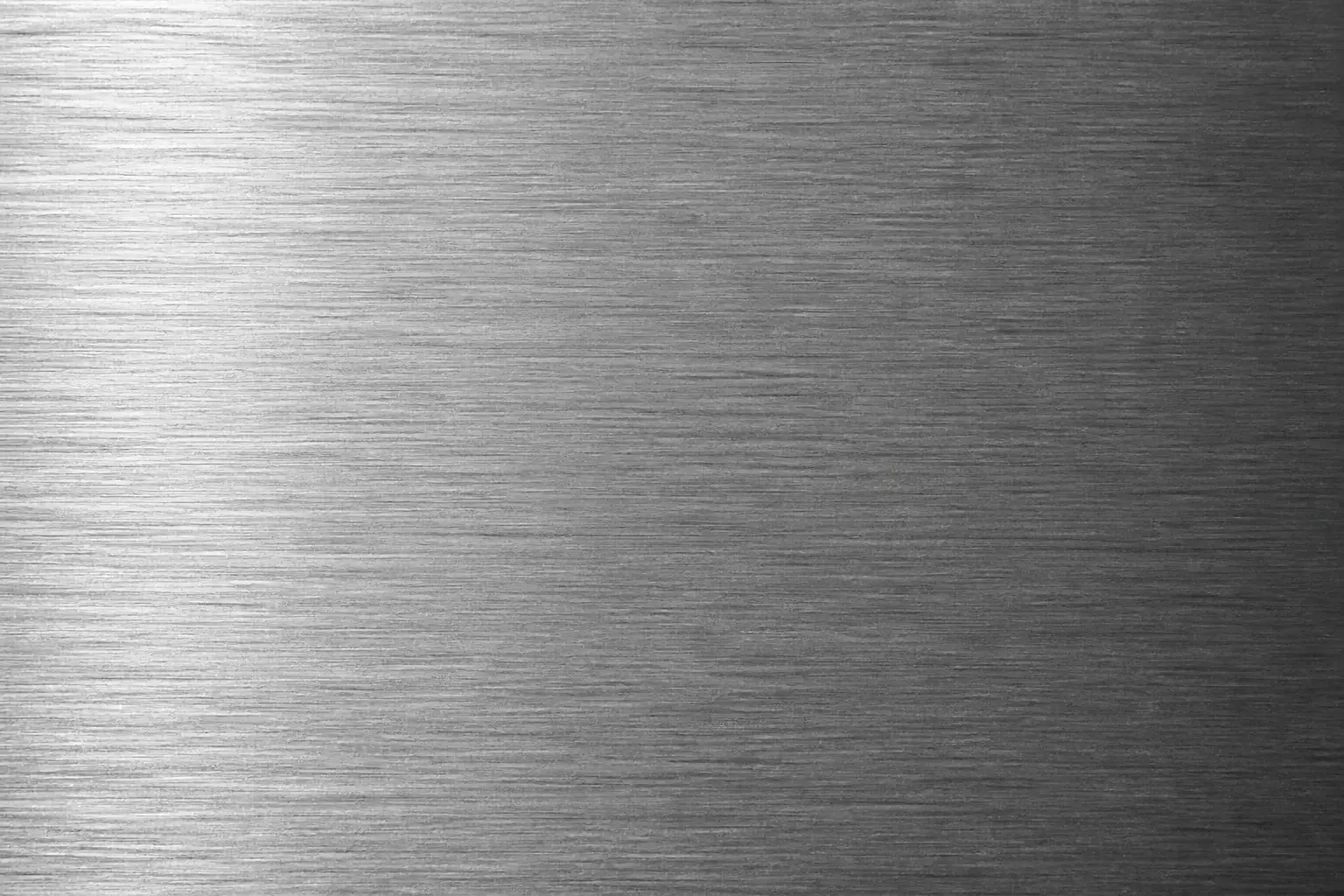 Brushed stainless steel surface finish on a fabricated panel
